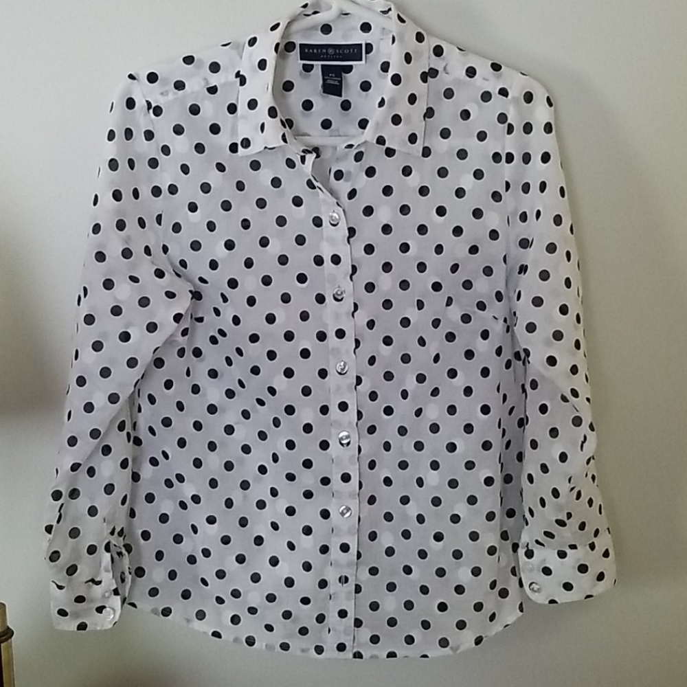 Polka dot blouse